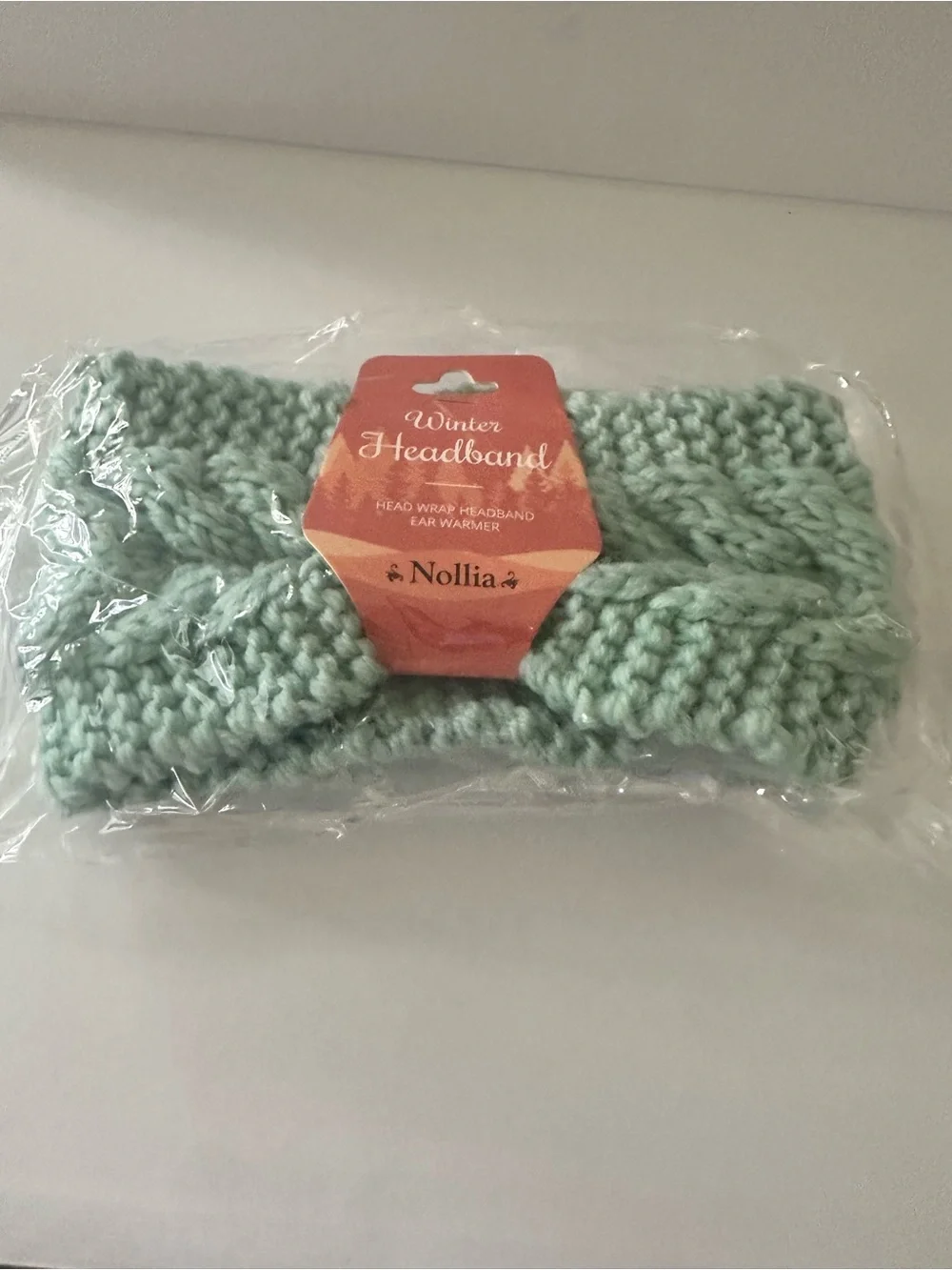 NWT Nollia Winter Knit Ear Warmer Headband Lime GreenOne Size